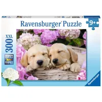 Ravensburger puzzel 300 stukjes 9+Schattige hondjes in een mand